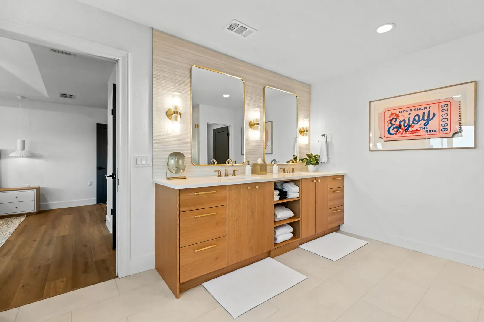 Modern Double Vanity Cabinets