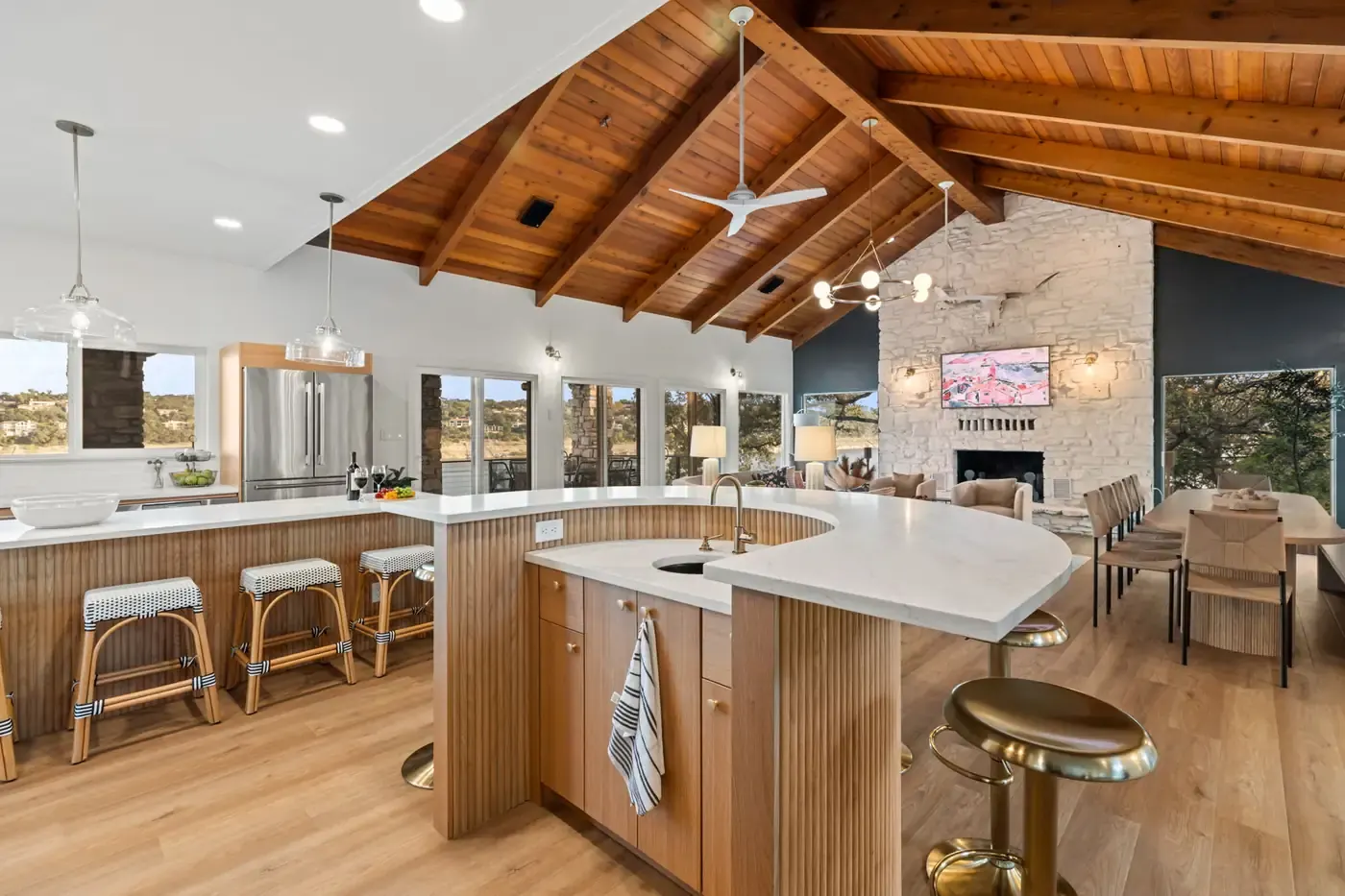 Bright Kitchen Island